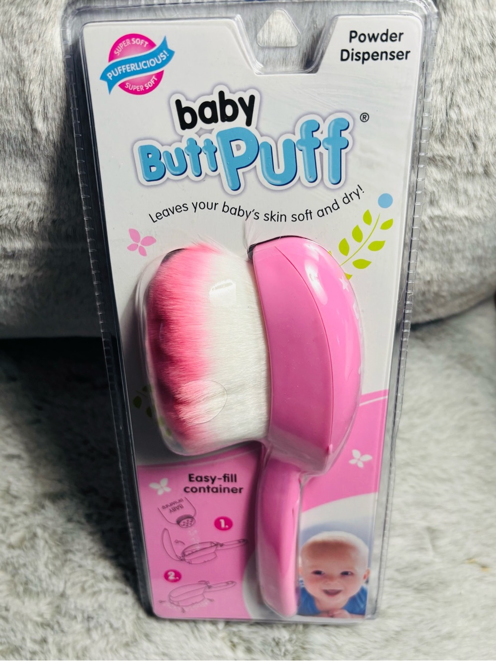 Pink Powder Dispenser - Baby Bath & Skin Care